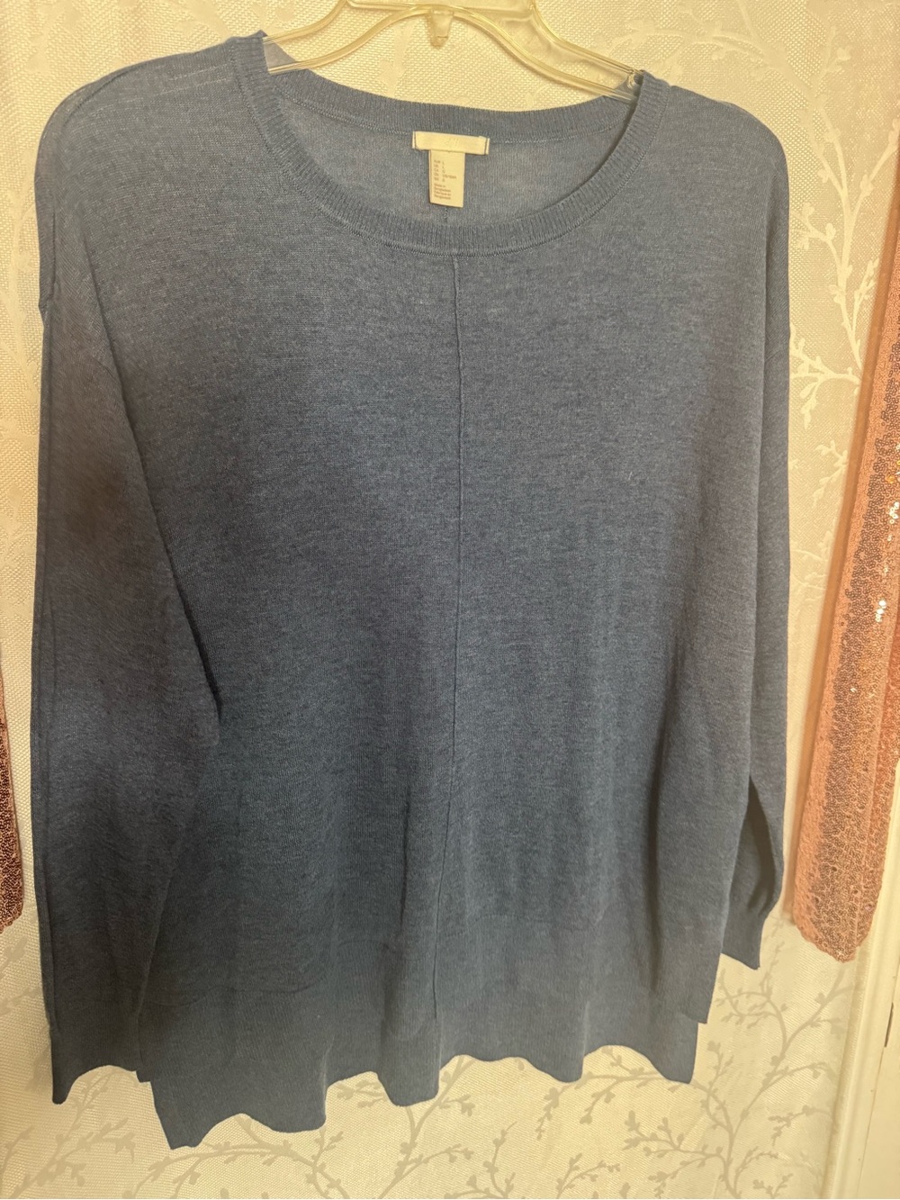 H&M Women's Slate Blue Crewneck Sweater